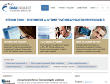 Tablet Screenshot of datacollect.cz